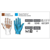 HexArmor 4080 Chrome Series, Goatskin Leather, Impact, Cut A8